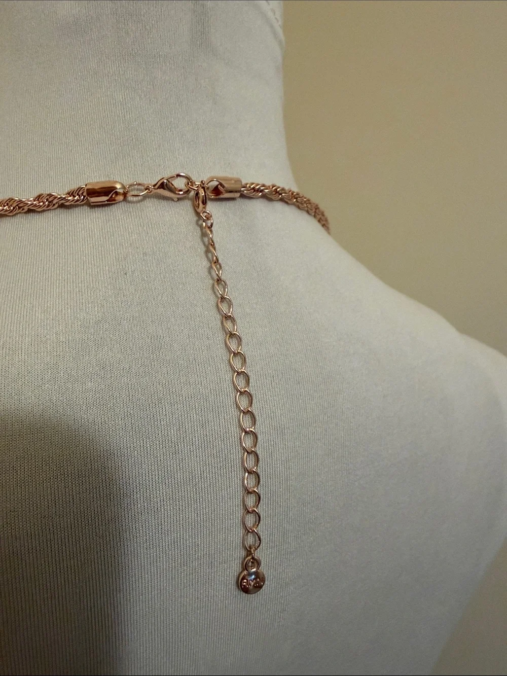 Elegant Rose Gold Rope Chain Necklace - Women Jewelry